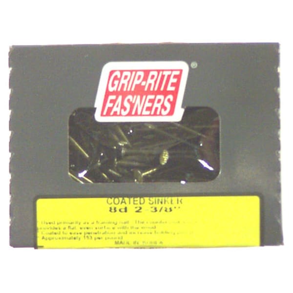 Primus Source Common Nail, 2.38 in L, 8D, 11.50 ga 8CTDSKR1 - main